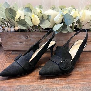 Nine West 7.5 suede heels.